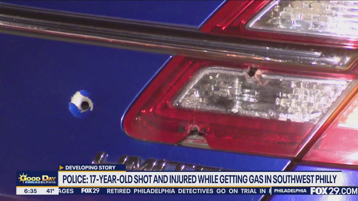 Teen shot at gas station in Southwest Philadelphia